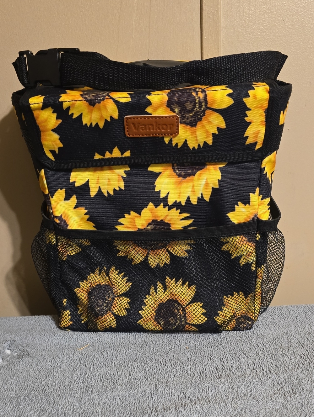 Sunflower Print Auto Trash/Storage Bag
